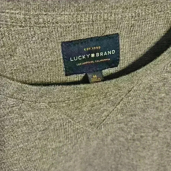 Lucky Brand Men's Medium Gray Thermal Undershirt - Picture 2 of 3